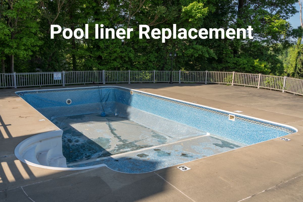 Pool Drained and ready for Pool Liner Replacement