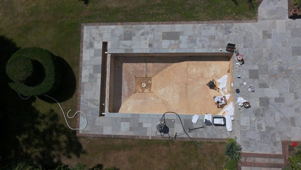 Pool Felt Nearly Complete