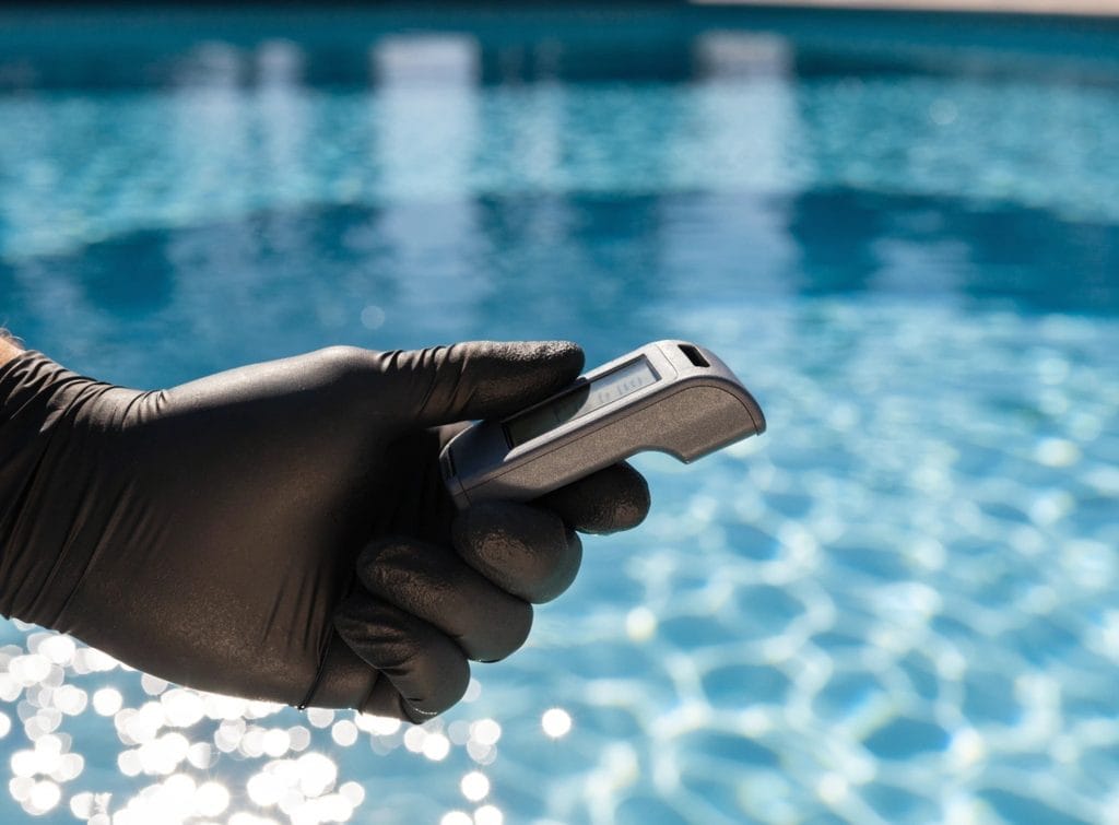 testing pool water chlorine levels after a shock treatment